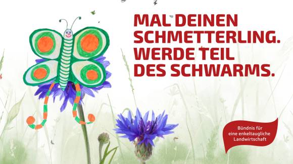 Male deinen Schmetterling.
